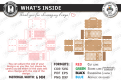 Cleaning Caddy Organizer Laser Cut | Wooden Storage Box SVG Product Image 2