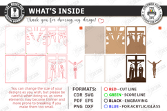 3D Layered Easter Decor Laser Cut | Multilayered Night Light Product Image 3