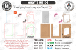 Mother's Day Personalized Photo Frames Laser Cut Bundle SVG Product Image 4