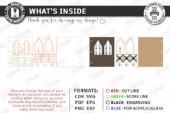 3D Miniature Door Notebook Cover Laser Cut | Vintage Design Product Image 3