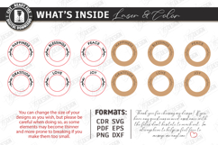 Round Napkin Rings Laser Cut Kit|Adornment Dining Table SVG Product Image 3