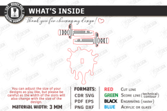 Magnet Kitchen Note Holder Laser Cut | DIY Fridge magnet SVG Product Image 3