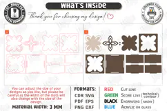 Decorative Gift Box Laser Cut | Floral Lid Jewelry Box SVG Product Image 3