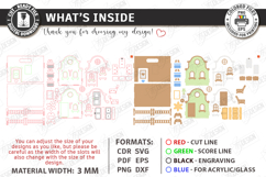 Portable Doll House Laser Cut Bundle| Kids Laser | Playhouse Product Image 13