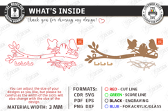 Rustic Bird Key Holder Laser Cut | Decorative Wall Hook SVG Product Image 3