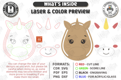 Kids Wooden Yarn Hair Craft Laser Cut | Kids Laser | Unicorn Product Image 3
