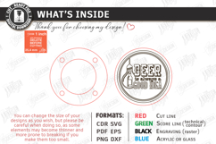 Round Wooden Beer Bottle Opener Laser Cut Bundle | Coasters Product Image 4