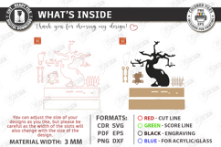 Halloween Swing Laser Cut | Swinging Cat | Table Decor SVG Product Image 3