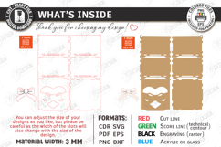 Valentine&#039;s Day Gift Box Laser Cut|Valentine&#039;s Candy Box SVG Product Image 2