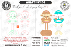 Easter Shelf Sitter Laser Cut | Easter Desk Decor SVG | CNC Product Image 2