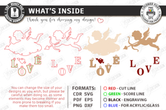 Love Wall Decor Ornament Laser Cut | Romantic Hanging Decor Product Image 2