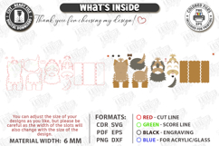 3D Dog Breeds Planters with Name Tags Laser Cut Bundle SVG Product Image 19