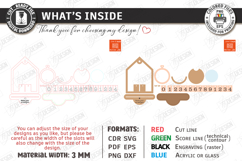 Pregnancy Countdown Frame Laser Cut |Baby Milestone Calendar Product Image 3