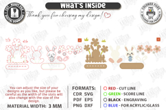 Easter Bunny Shelf Sitter Laser Cut | Layered Easter Stand Product Image 3