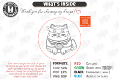 Cat Coaster Laser Cut | Funny Kitty | Drink Coasters | CNC Product Image 3