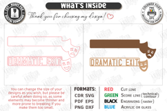 Bathroom Door Corner Laser Cut |Funny SVG| Wall Decor Laser Product Image 3