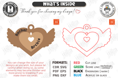 Family Name Keychains Laser Cut Kit | Puzzle Keychain SVG Product Image 2