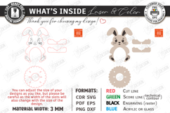 Easter Egg Holder Laser Cut | Bunny Egg Stand | Table Decor Product Image 3