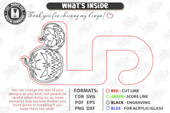 Bag Hook Holder Laser Cut | Desk Headphone Hanger SVG | CNC Product Image 2