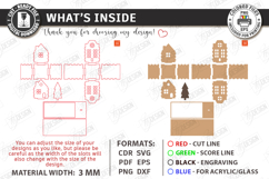 Village Desk Organizers Laser Cut Bundle | Office Decor SVG Product Image 9