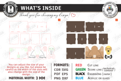 Desk Organizer Laser Cut | Kids Pencil Holder Designs | CNC Product Image 3