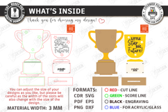 Personalized Kids Graduation Award Laser Cut | Grad 2026 SVG Product Image 4