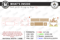 Easter Decor Laser Cut | Spring Floral Box | Easter Basket Product Image 3