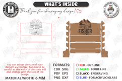 Fishing Rod Rack Design Laser Cut Bundle | Father's Day Gift Product Image 9