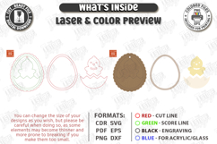 Easter Basket Tag Laser Cut | Hanging Name Tag | Gift Label Product Image 2