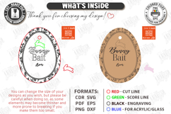 Easter Bunny Bait Tag Laser Cut | 3D Easter Basket Tags SVG Product Image 2