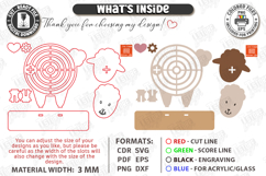 Yarn Wrapped Animals Laser Cut | Yarn Craft | Sensory Toys Product Image 3