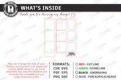 Photo Strip Frame Laser Cut | Keepsakes | Family Memory SVG Product Image 3