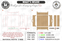 S'mores Station Tray Laser Cut | S'mores Bar Organizer SVG Product Image 3