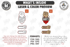 Family Keychain Laser Cut |Wooden Key Rings|Family SVG| CNC Product Image 3