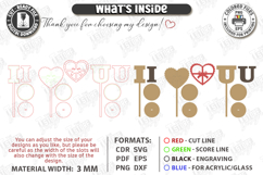 Love Table Stand Laser Cut Kit | Valentines Table Decor SVG Product Image 3