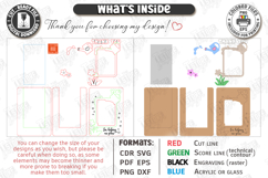 Mother's Day Personalized Photo Frames Laser Cut Bundle SVG Product Image 5