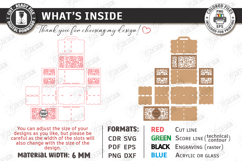 Cleaning Caddy Organizer Laser Cut | Wooden Storage Box SVG Product Image 2