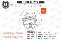 Cat Coaster Laser Cut | Funny Kitty | Drink Coasters | CNC Product Image 3