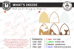 Easter Night Light Laser Cut | Religious LED Light SVG | CNC Product Image 3