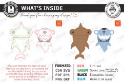 Animal Clothespin Puppets Laser Cut | Moving Mouth Toy SVG Product Image 3