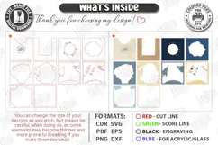 Kids Multilayer Photo Frame Laser Cut | 3D Kids Laser | CNC Product Image 3
