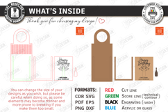 Wine Bottle Tag Laser Cut | Wine Accessory | Drinkware Décor Product Image 3