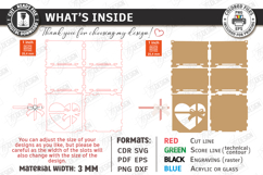 Valentine&#039;s Day Gift Box Laser Cut|Valentine&#039;s Candy Box SVG Product Image 2