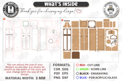 Whiskey Gift Box Laser Cut | Whiskey Vintage Box | Men's SVG Product Image 4