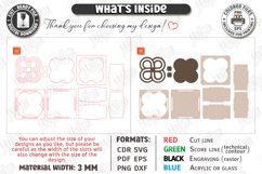 Decorative Gift Box Laser Cut | Floral Lid Jewelry Box SVG Product Image 3