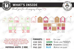 3D Christmas Gingerbread House Laser Cut | Christmas House Product Image 4