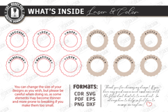 Round Napkin Rings Laser Cut Kit|Adornment Dining Table SVG Product Image 3