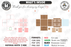 Personalized Gift Boxes Laser Cut Bundle | Boxes with Lid Product Image 15