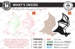 Hanging Bat Decor Laser Cut | Halloween Bat Ornament | CNC Product Image 3