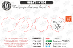 Guitar Pick Holder Laser Cut | Storage Box | Flower Pick Box Product Image 3